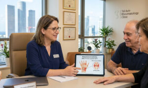 דלקות מפרקים (Rheumatoid Arthritis): המדריך המלא לאבחון וטיפול אצל ראומטולוג פרטי בתל אביב